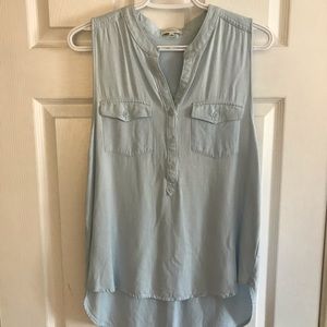 Light Blue Aritzia Blouse